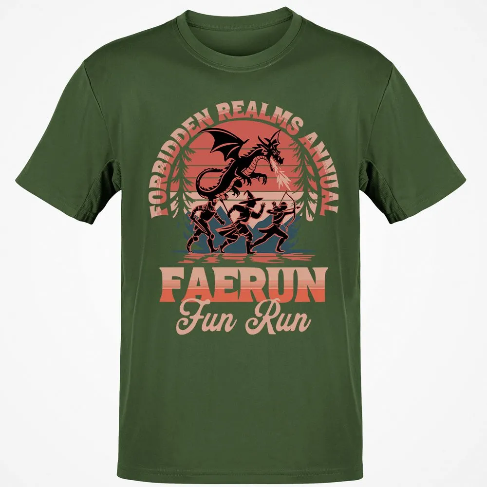 Faerun Fun Run Classic Unisex T-Shirt - Military Green - 6