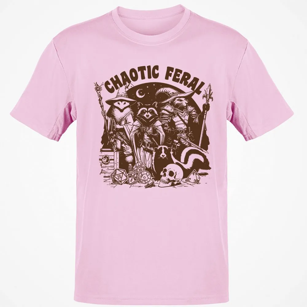 DND Inspired Raccoon Opossum Chaotic Feral - Light Pink - 5