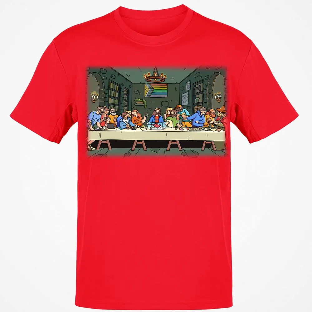 DnD Characters Pride Themed The Last Supper Shirt Classic Unisex T-Shirt - Red - 10