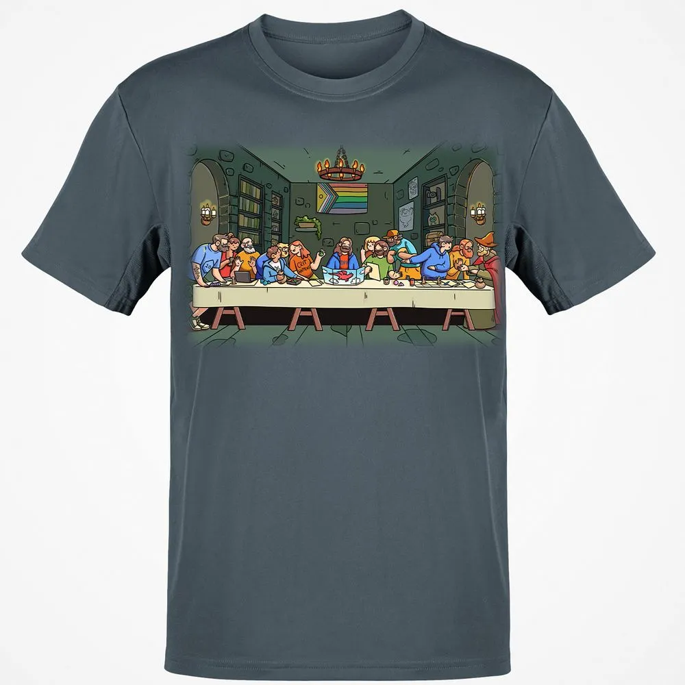 DnD Characters Pride Themed The Last Supper Shirt Classic Unisex T-Shirt - Charcoal - 3