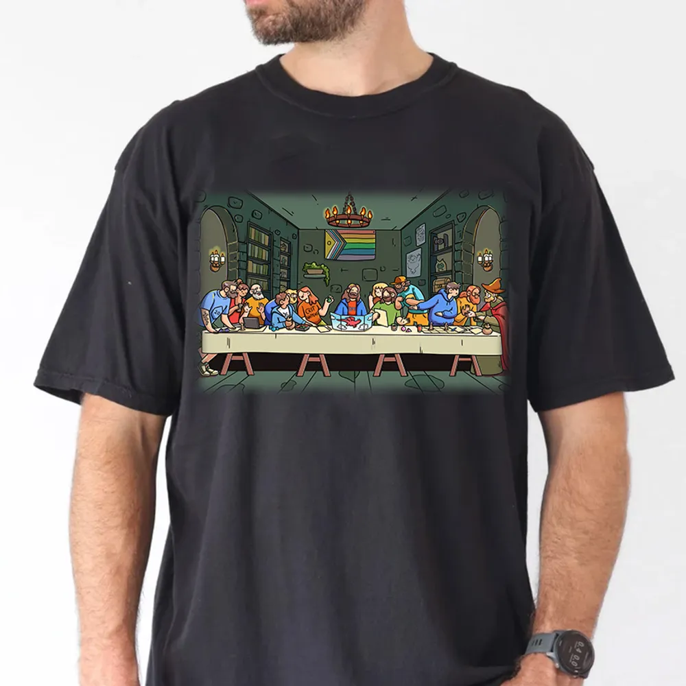 DnD Characters Pride Themed The Last Supper Classic Unisex T-Shirt - 1