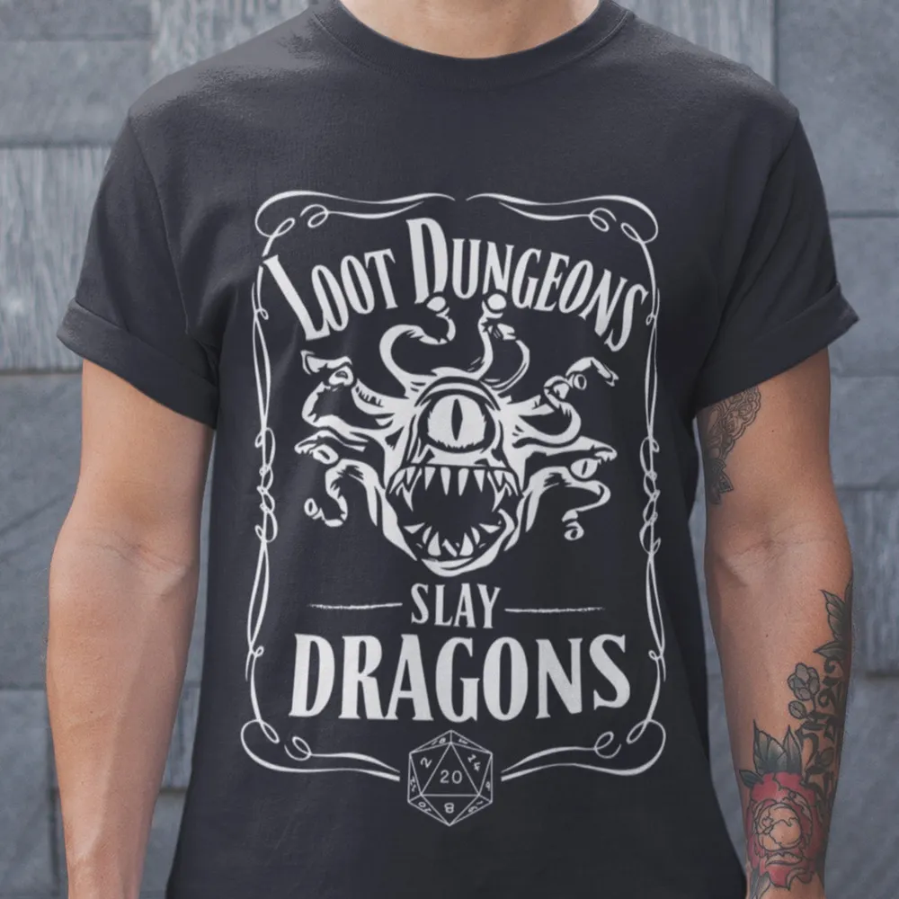 Loot Dungeon Slay Dragons Classic Unisex T-Shirt - 1