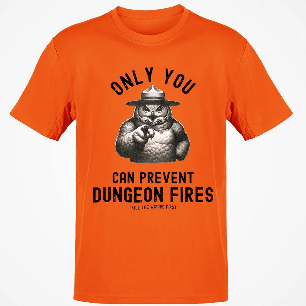 Only You Can Prevent Dungeon Fires Classic Unisex T-Shirt - Orange - 8