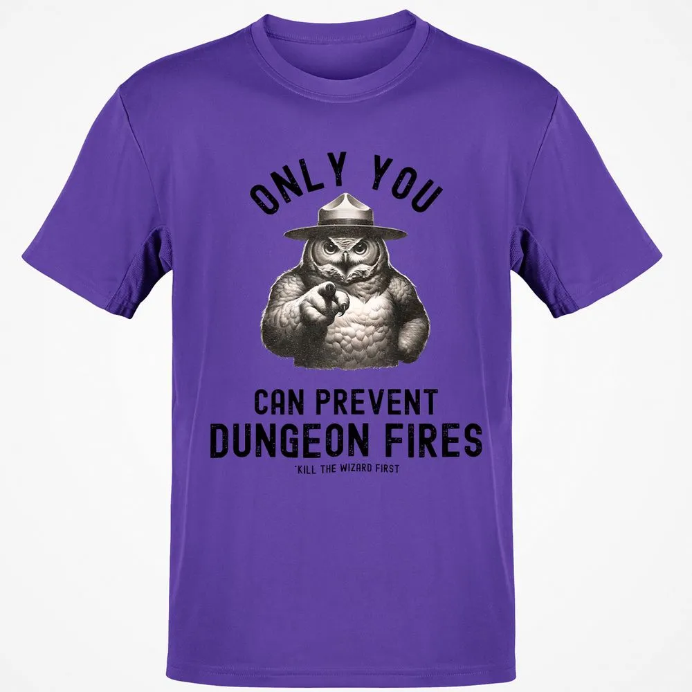 Only You Can Prevent Dungeon Fires Classic Unisex T-Shirt - Purple - 9