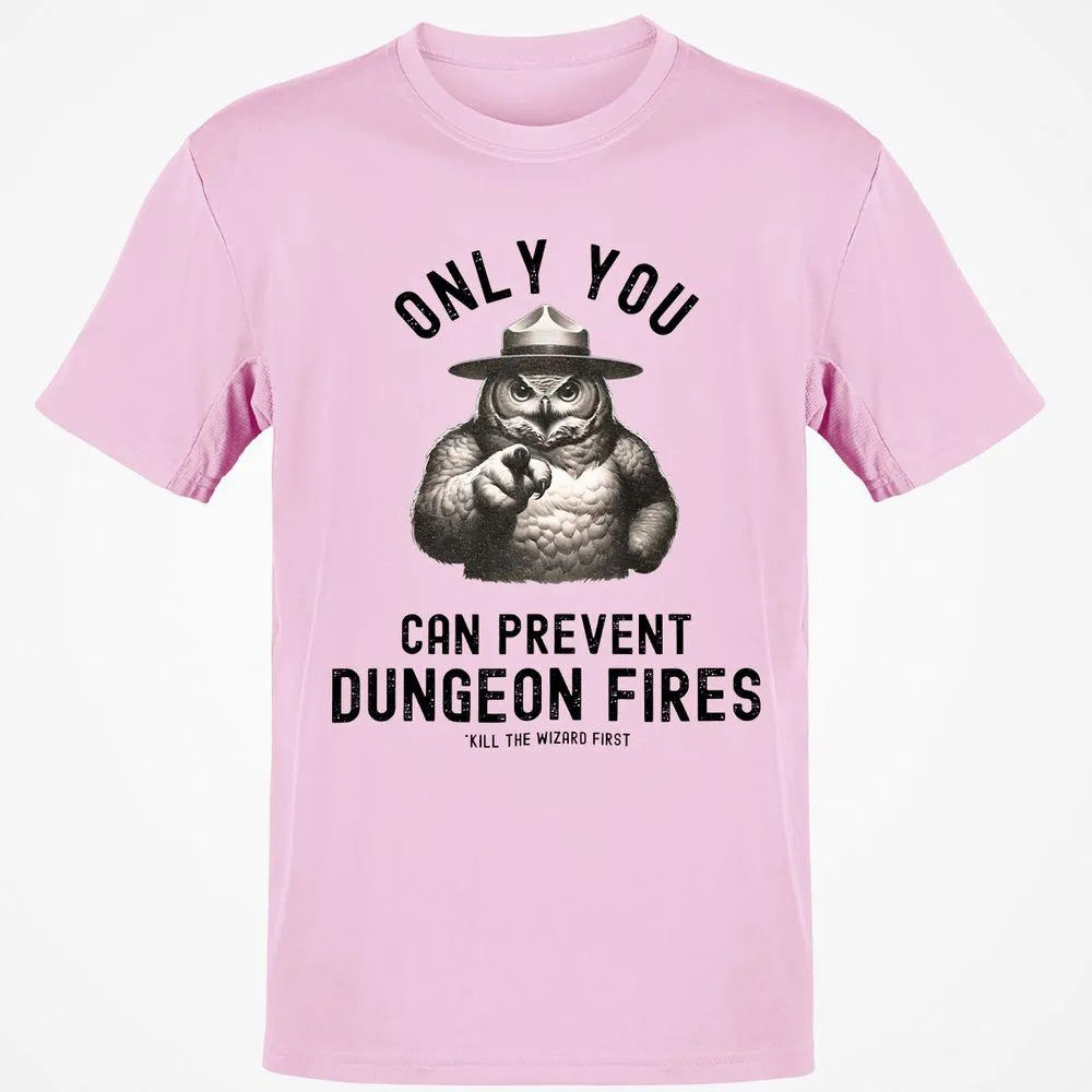 Only You Can Prevent Dungeon Fires Classic Unisex T-Shirt - Light Pink - 5