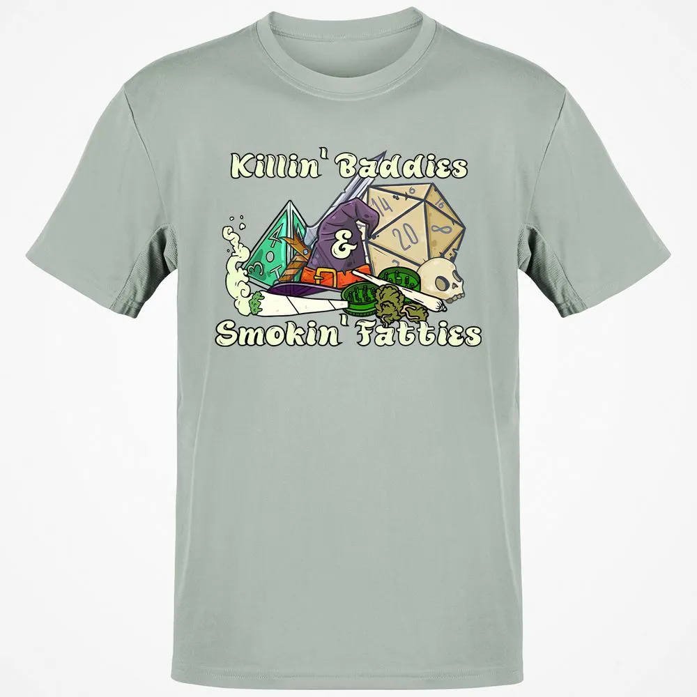 Killin' Baddies Smokin' Fatties Classic Unisex T-Shirt - Ash - 2