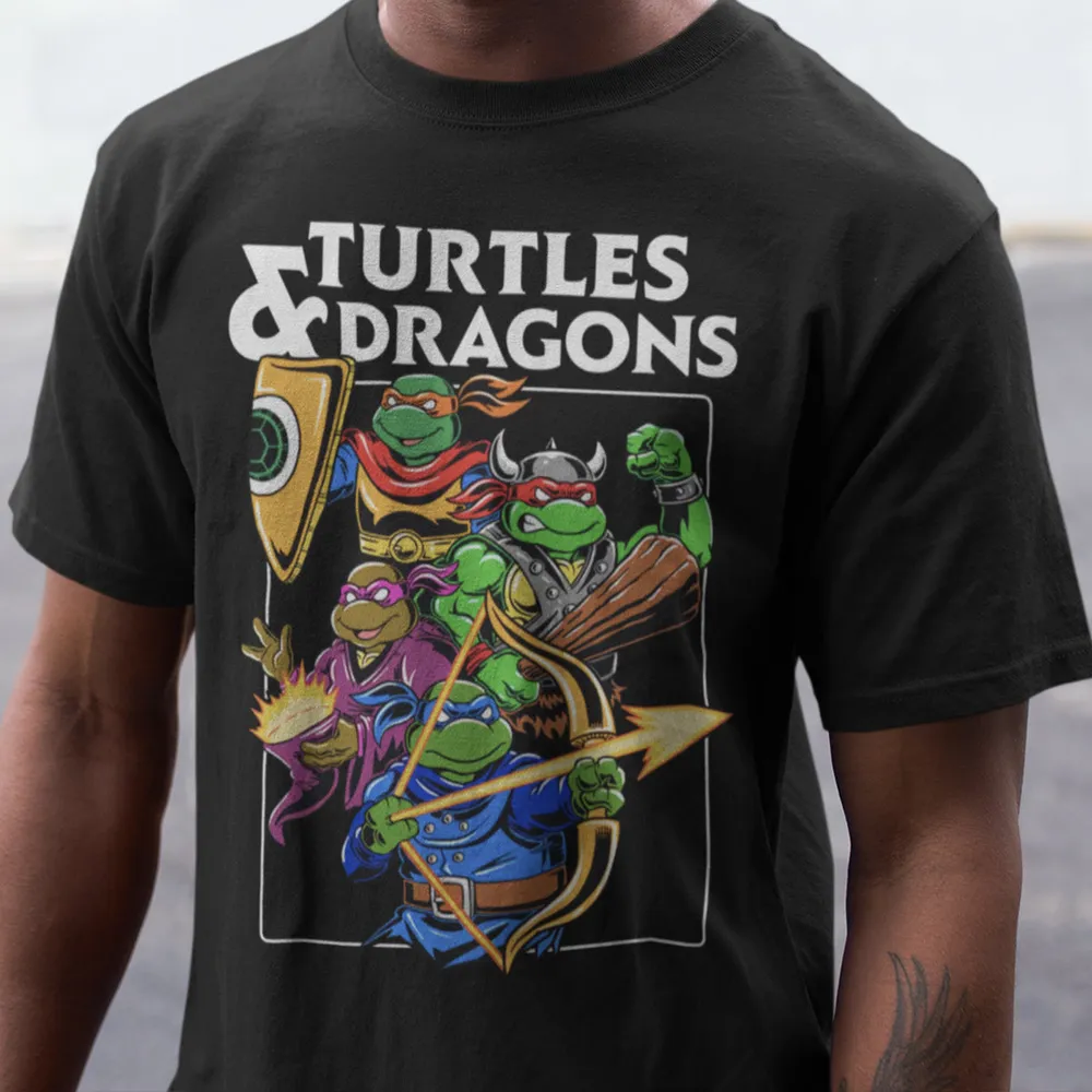 Turtles & Dragons Classic Unisex T-Shirt - 1