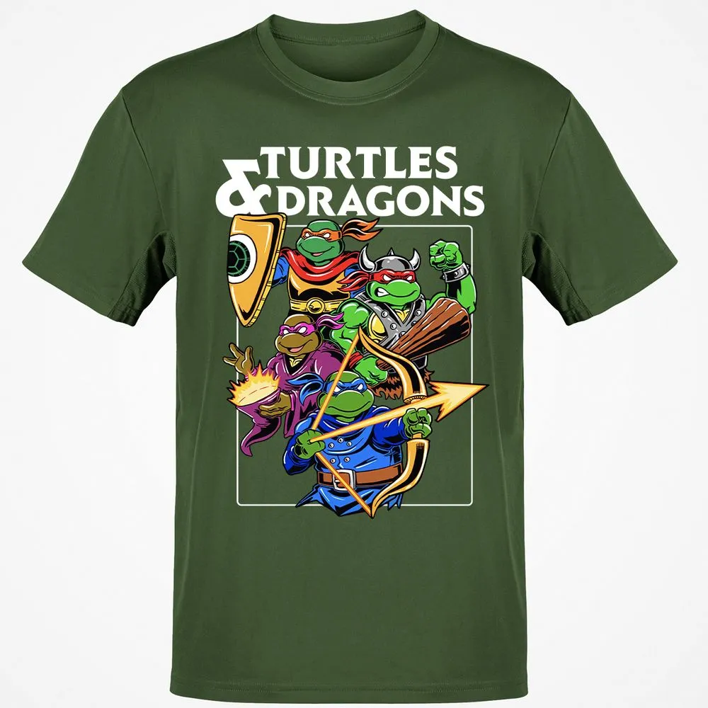 Turtles & Dragons Classic Unisex T-Shirt - Military Green - 6
