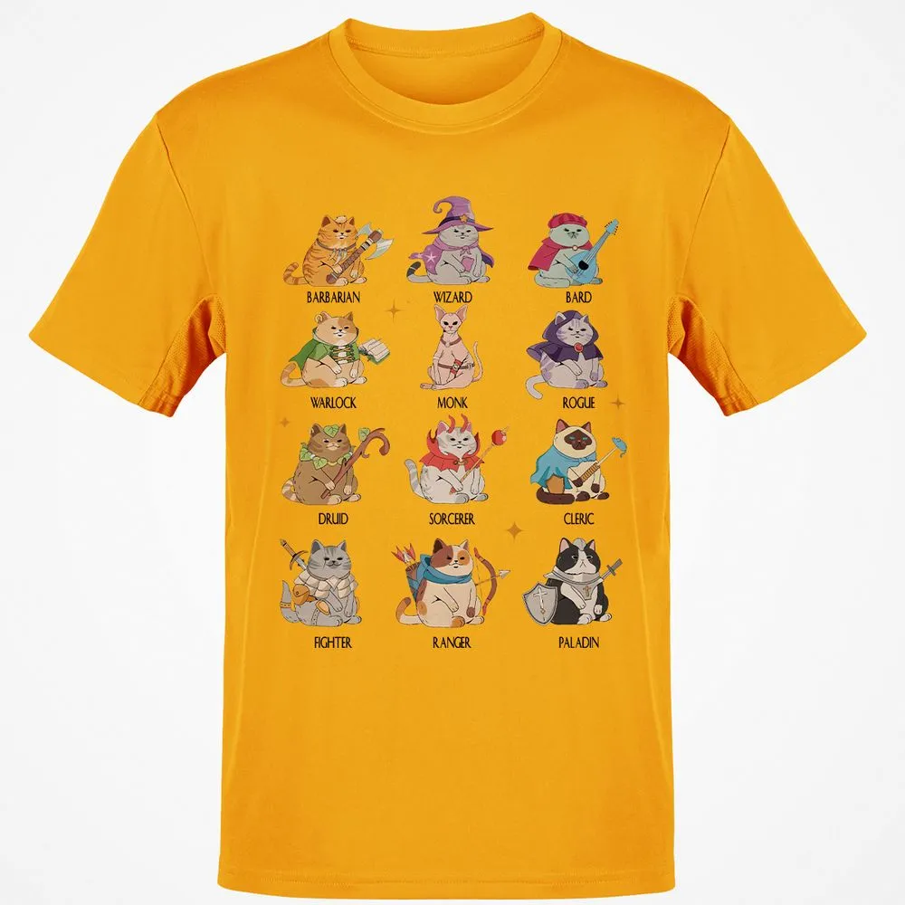 Dungeons And Cats Classic Unisex T-Shirt - Gold - 4