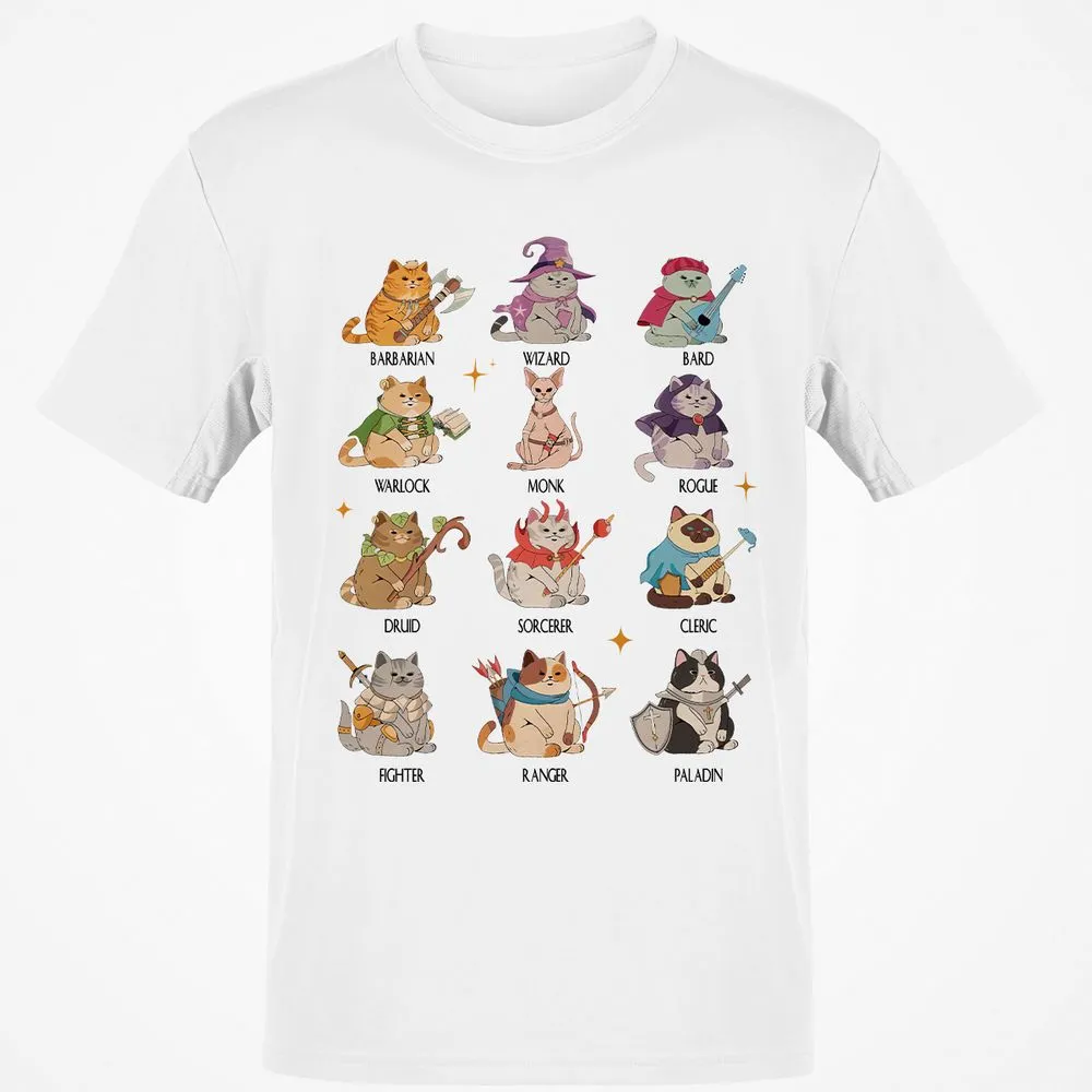 Dungeons And Cats Classic Unisex T-Shirt - White - 1