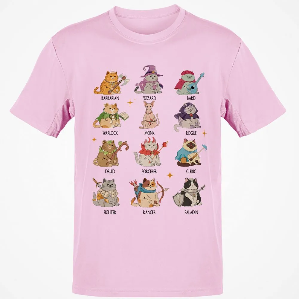 Dungeons And Cats Classic Unisex T-Shirt - Light Pink - 5