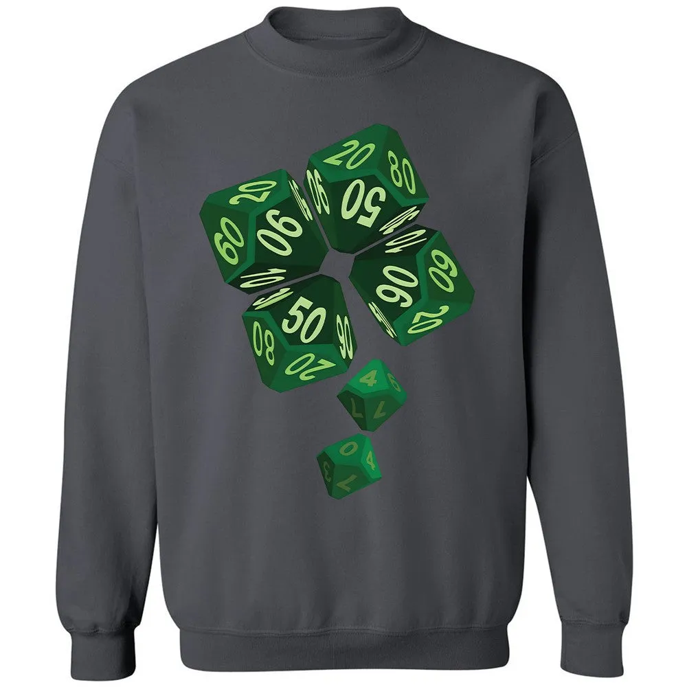 Dice Clover Classic Unisex Sweatshirt - Charcoal - 7