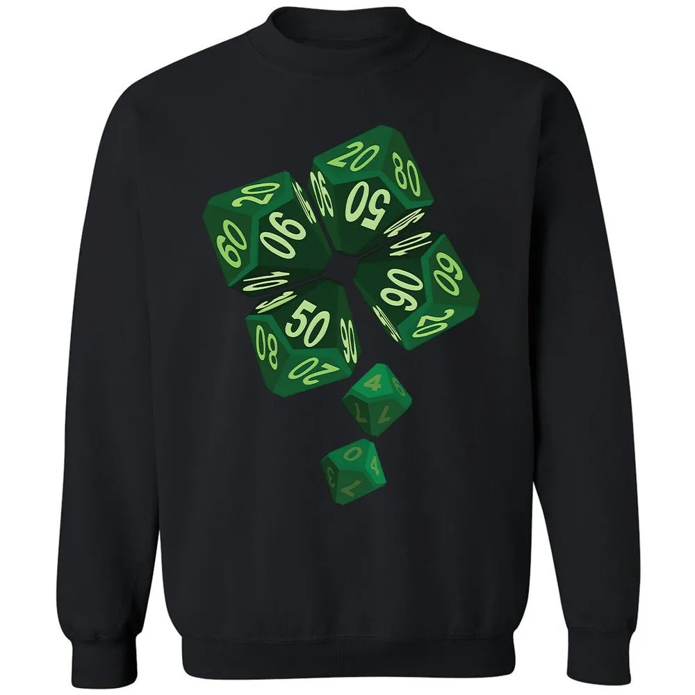 Dice Clover Classic Unisex Sweatshirt - Black - 12