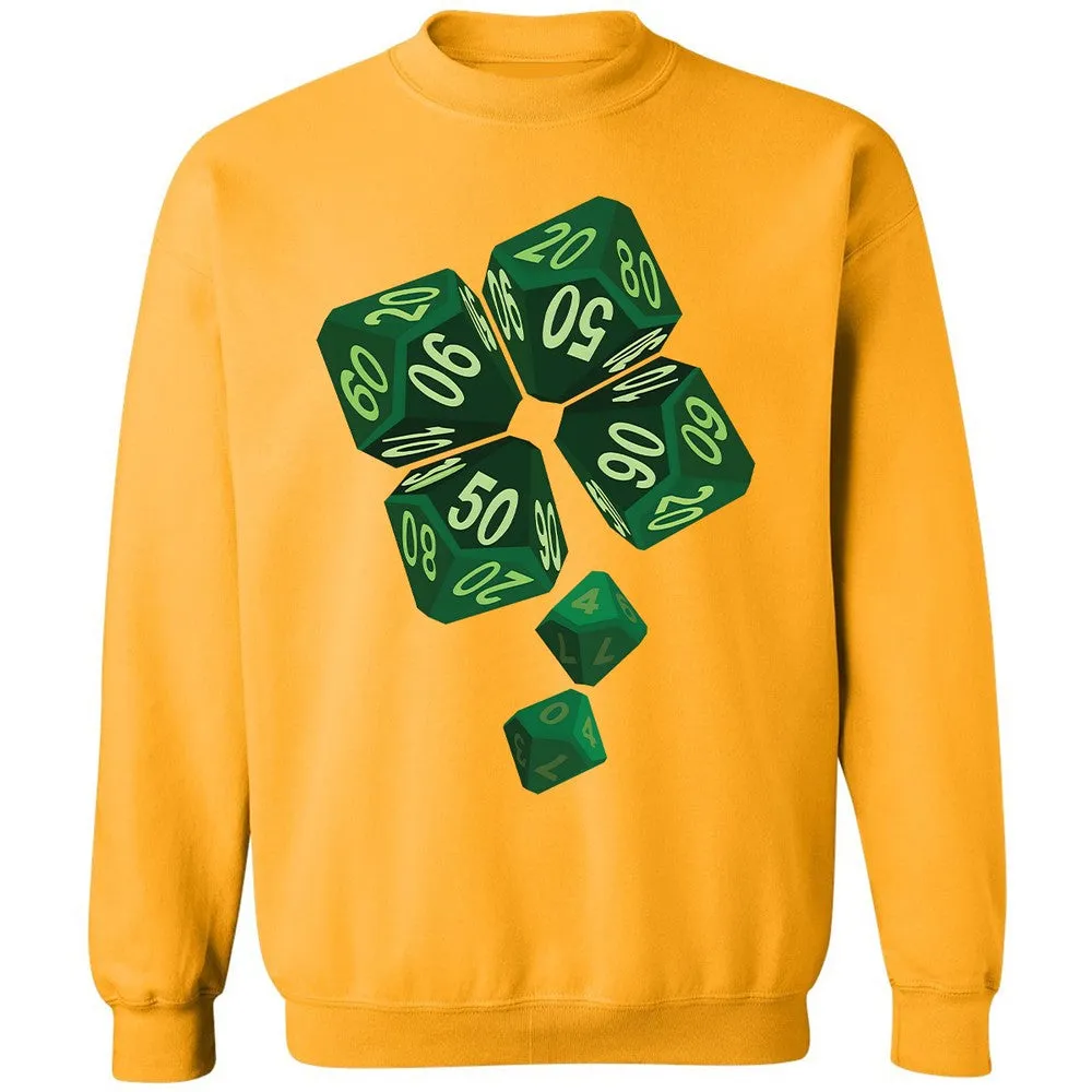 Dice Clover Classic Unisex Sweatshirt - Gold - 11