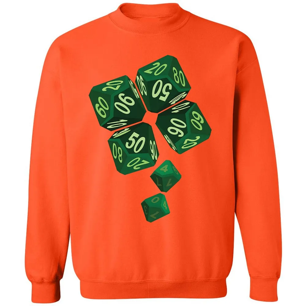Dice Clover Classic Unisex Sweatshirt - Orange - 10