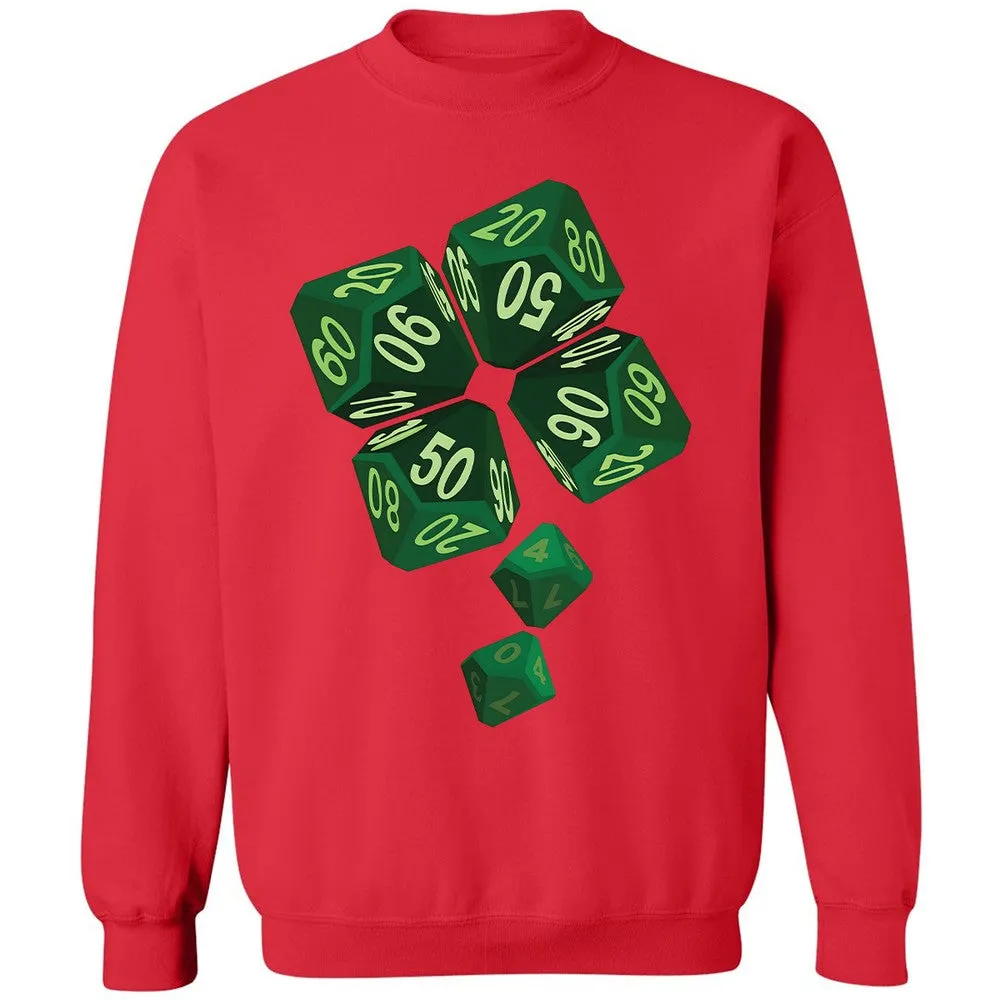 Dice Clover Classic Unisex Sweatshirt - Red - 5