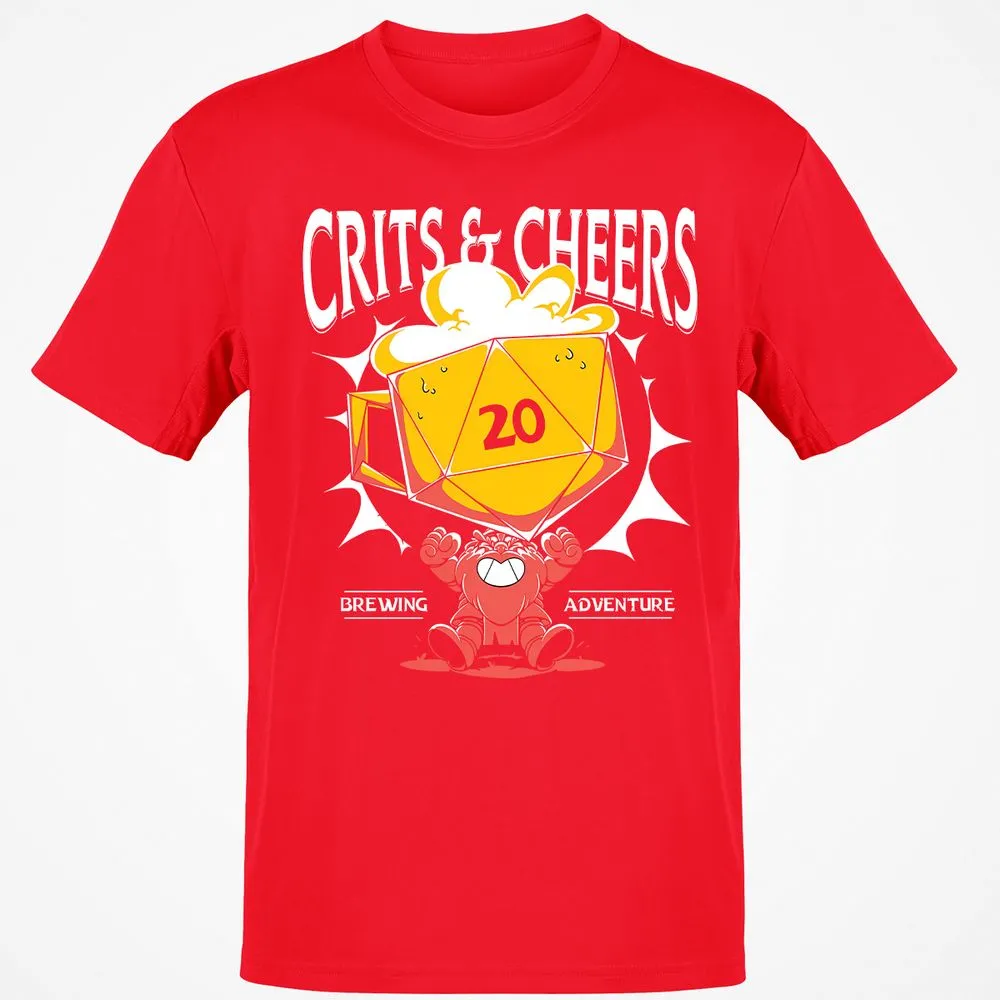 Crits & Cheers Classic Unisex T-Shirt - Red - 10