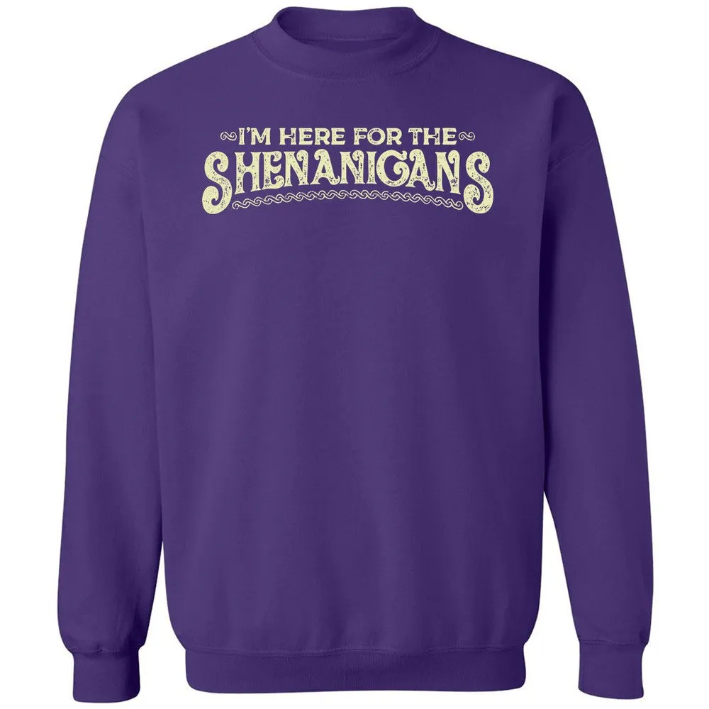 Here For The Shenanigans Classic Unisex Sweatshirt - Purple - 6