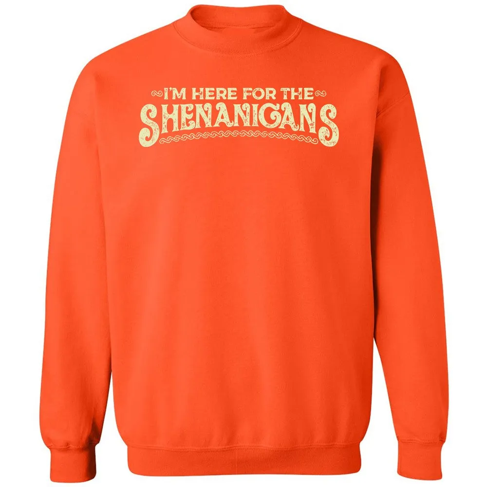 Here For The Shenanigans Classic Unisex Sweatshirt - Orange - 10