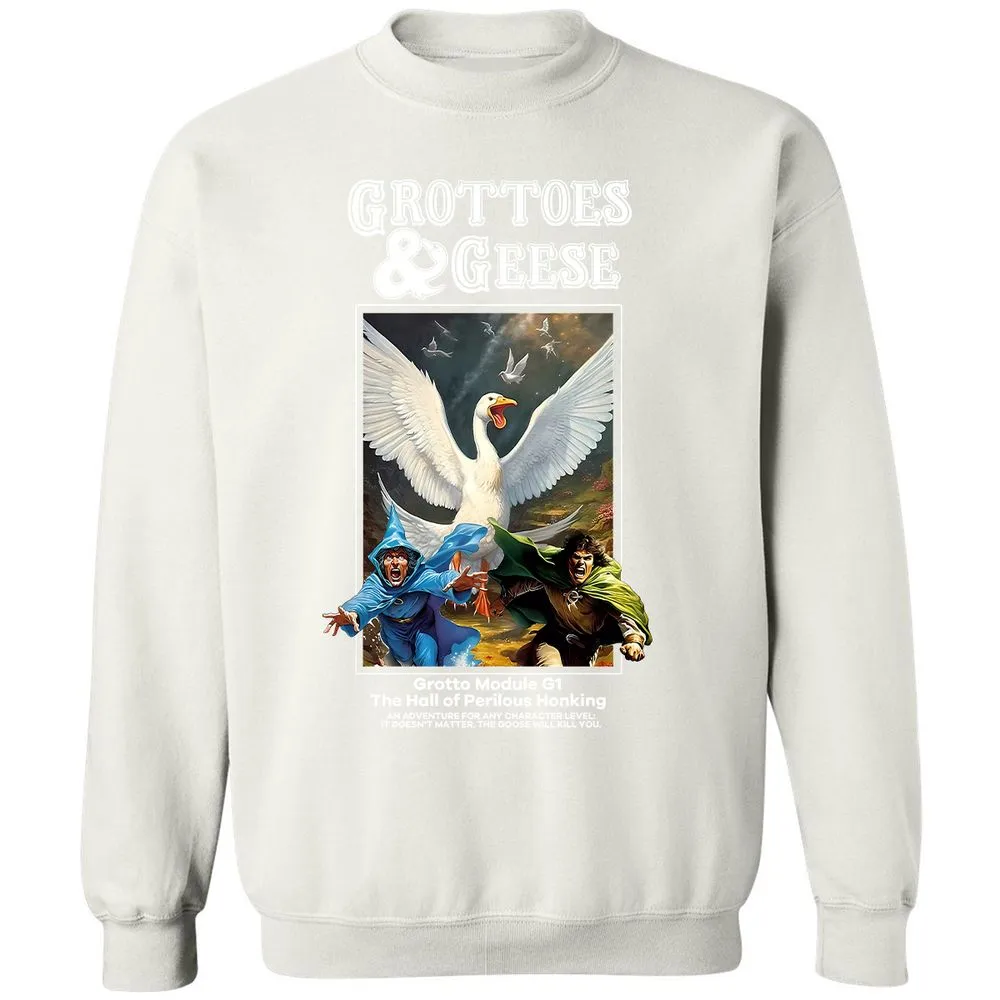 Grottoes & Geese Classic Unisex Sweatshirt - White - 12