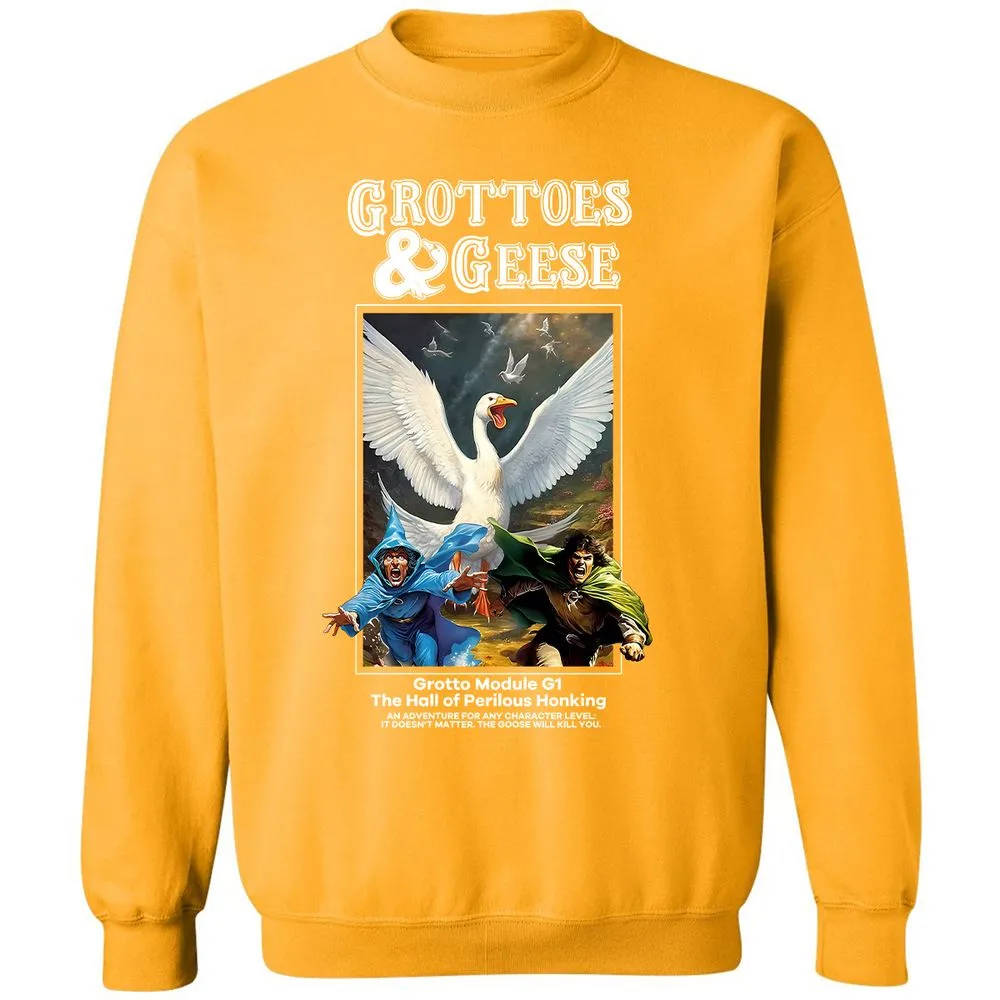 Grottoes & Geese Classic Unisex Sweatshirt - Gold - 11