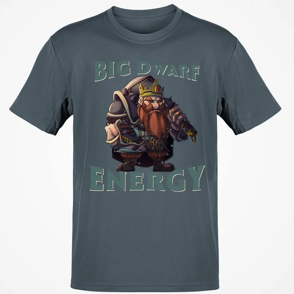 Big Dwarf Energy Classic Unisex T-Shirt - Charcoal - 3