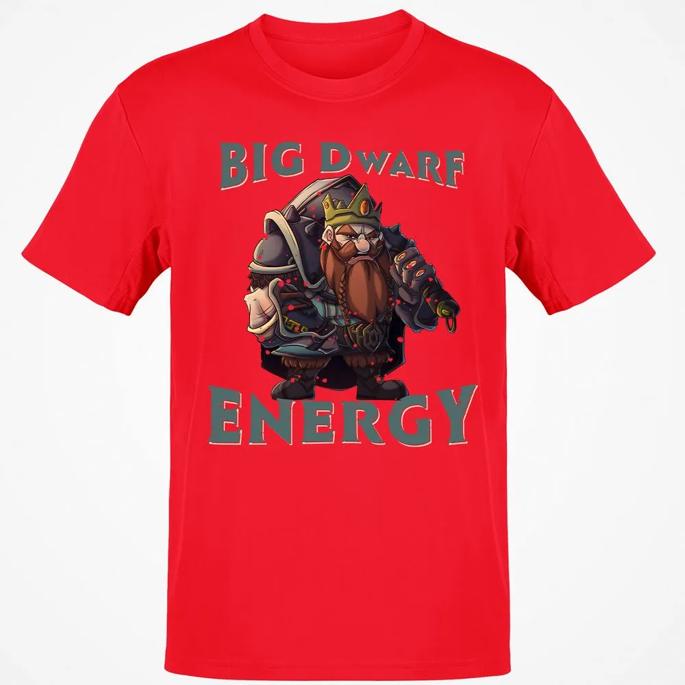 Big Dwarf Energy Classic Unisex T-Shirt - Red - 10