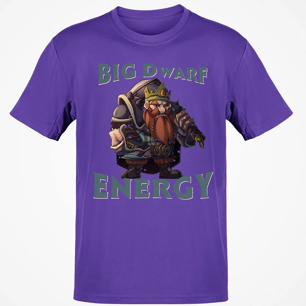 Big Dwarf Energy Classic Unisex T-Shirt - Purple - 9