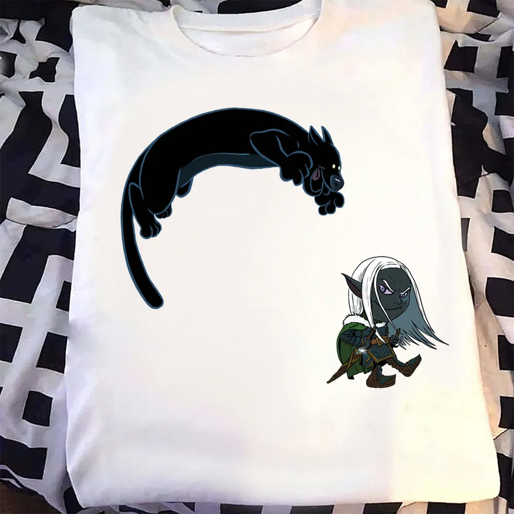 Drizzt And Guenhwyvar Classic Unisex T-Shirt - 1