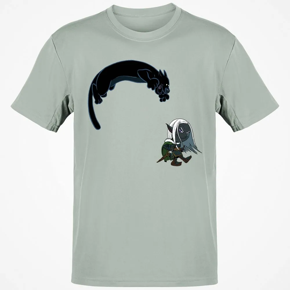 Drizzt And Guenhwyvar Classic Unisex T-Shirt - Ash - 2