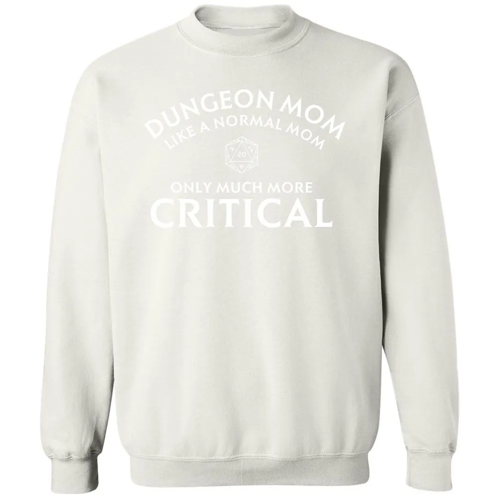 Dungeon Mom Normal Mom Classic Unisex Sweatshirt - White - 12