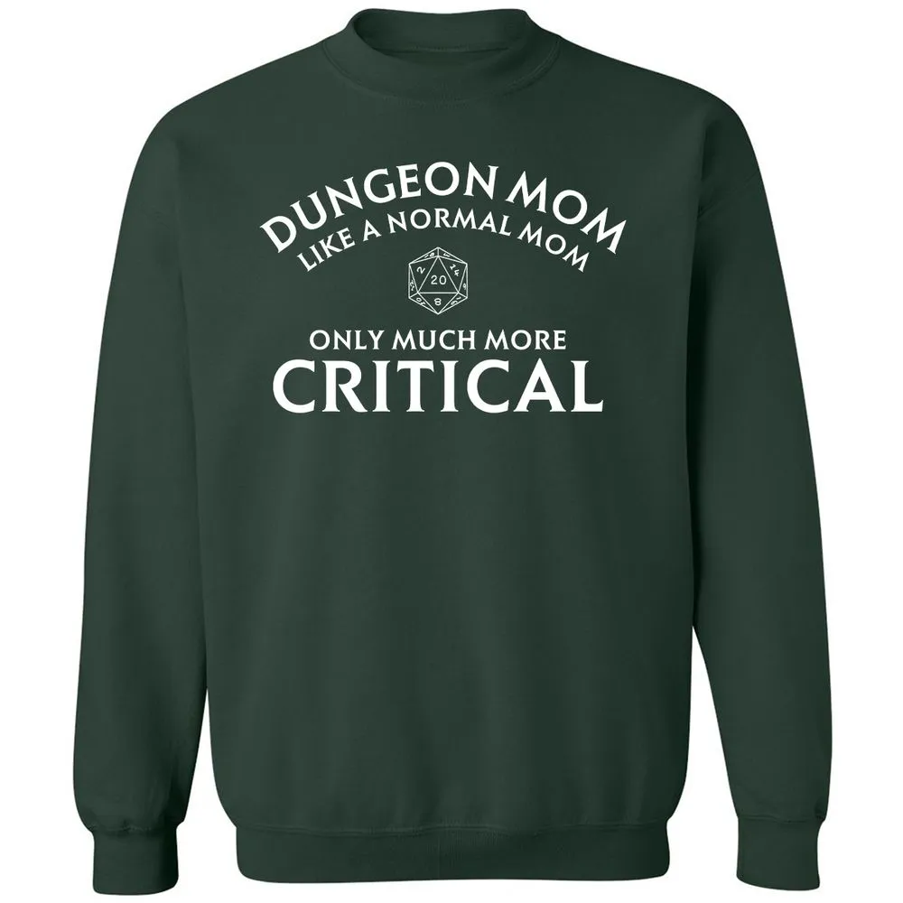 Dungeon Mom Normal Mom Classic Unisex Sweatshirt - Forest Green - 4