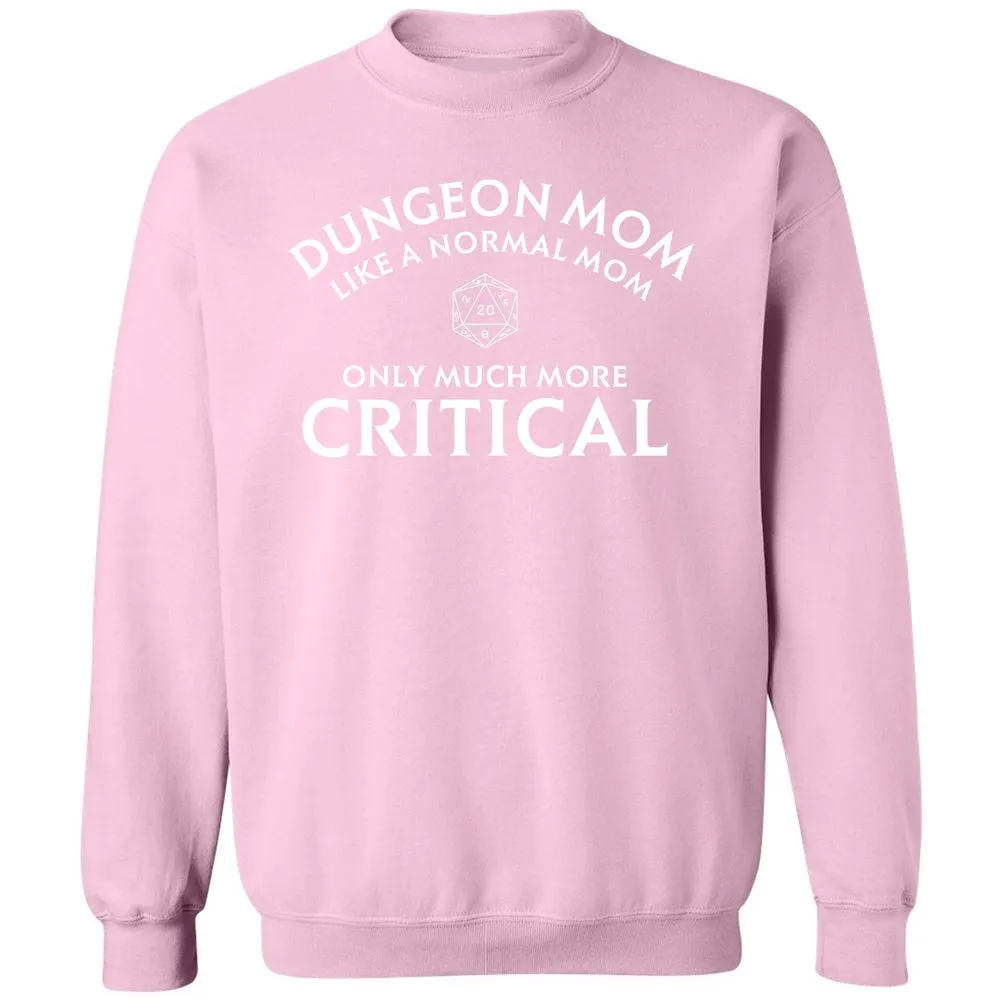 Dungeon Mom Normal Mom Classic Unisex Sweatshirt - Light Pink - 3