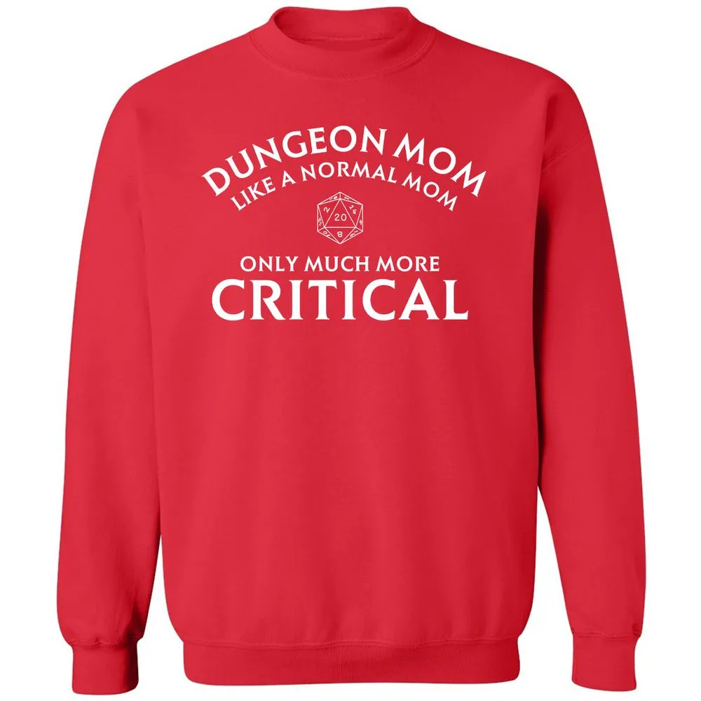 Dungeon Mom Normal Mom Classic Unisex Sweatshirt - Red - 5