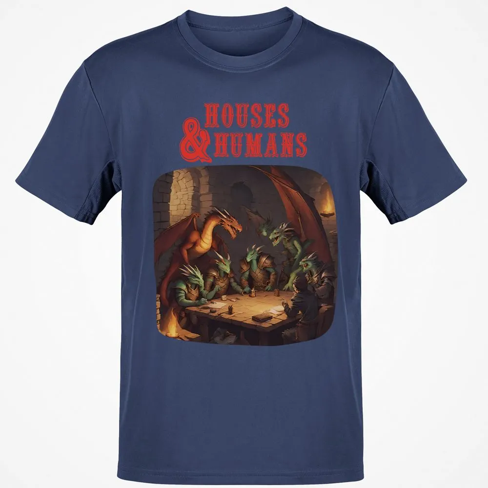 Houses And Humans Classic Unisex T-Shirt - Navy - 7