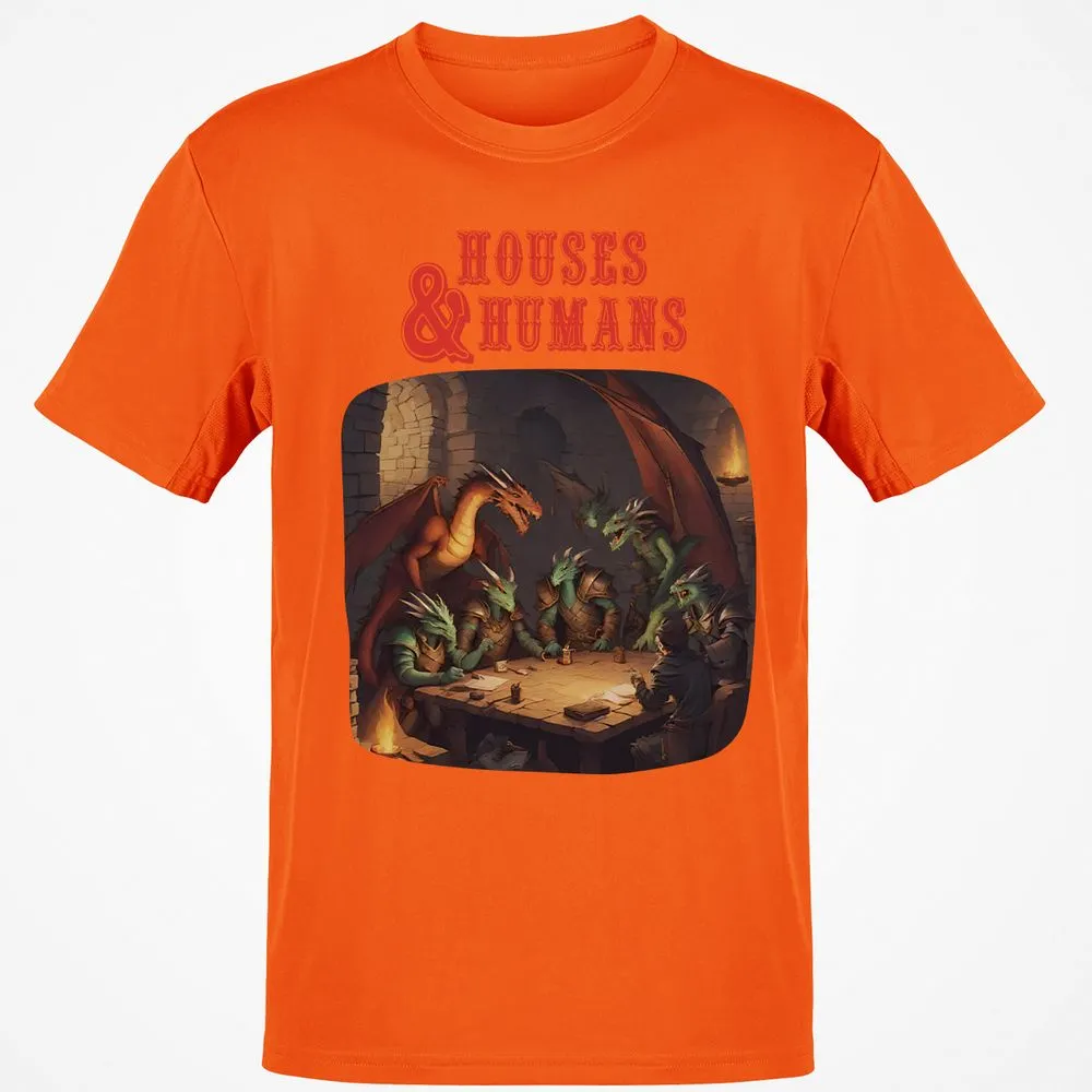Houses And Humans Classic Unisex T-Shirt - Orange - 8