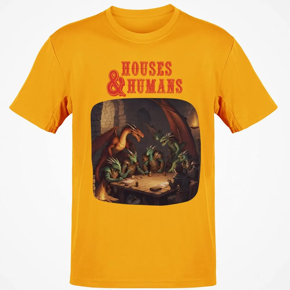 Houses And Humans Classic Unisex T-Shirt - Gold - 4