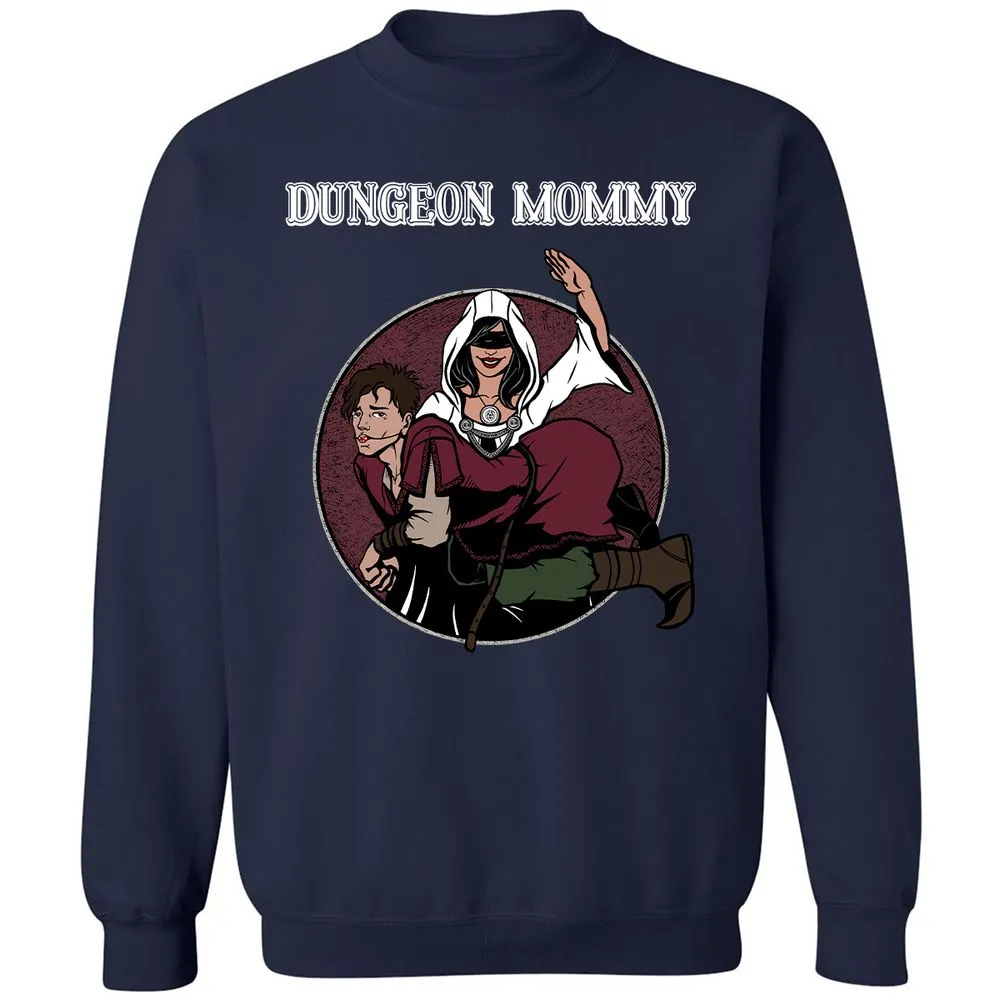 Dominant Dungeon Mommy Classic Unisex Sweatshirt - Navy - 2