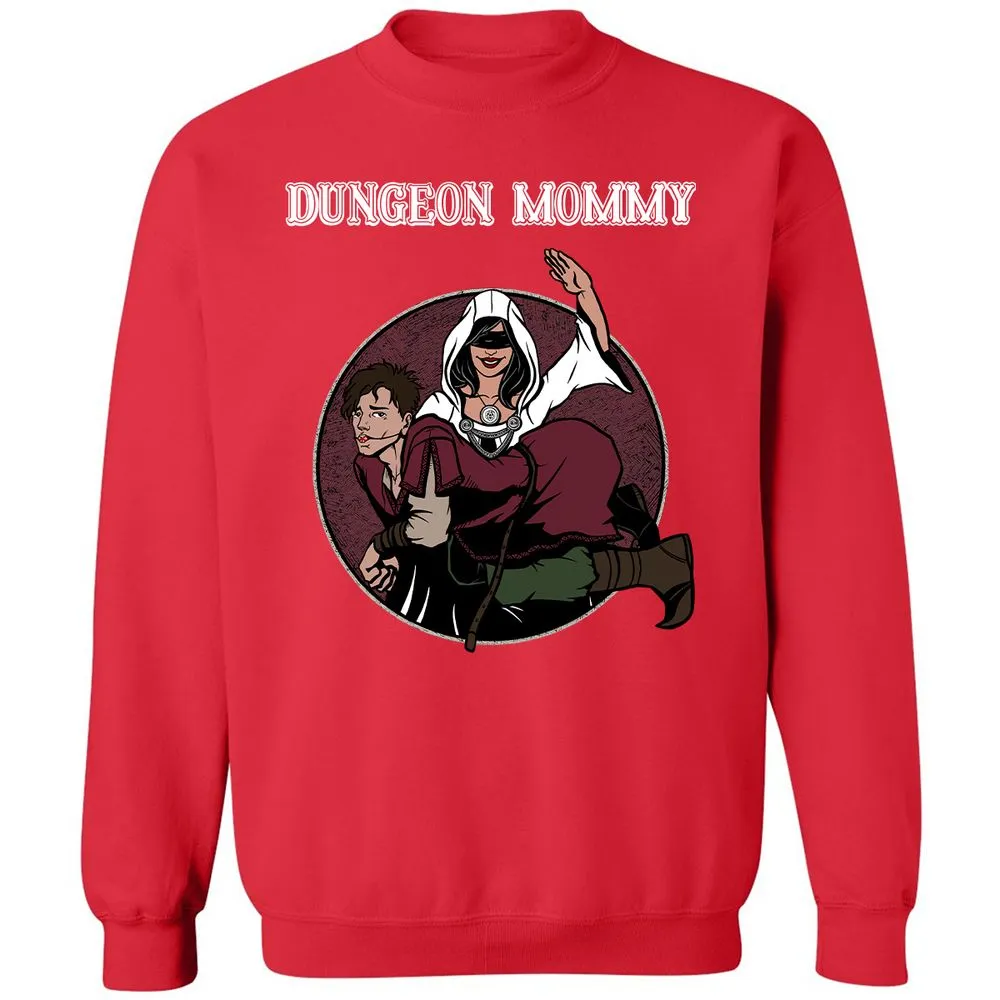 Dominant Dungeon Mommy Classic Unisex Sweatshirt - Red - 5
