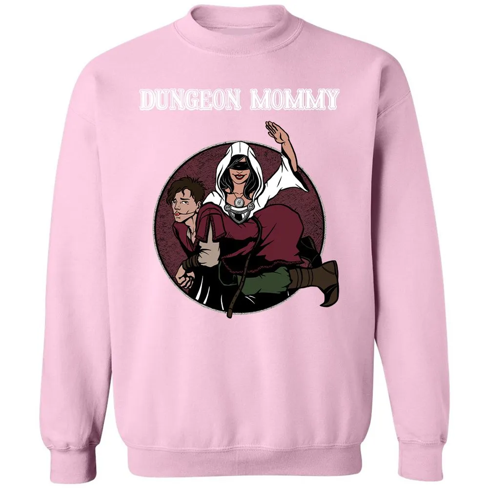 Dominant Dungeon Mommy Classic Unisex Sweatshirt - Light Pink - 3