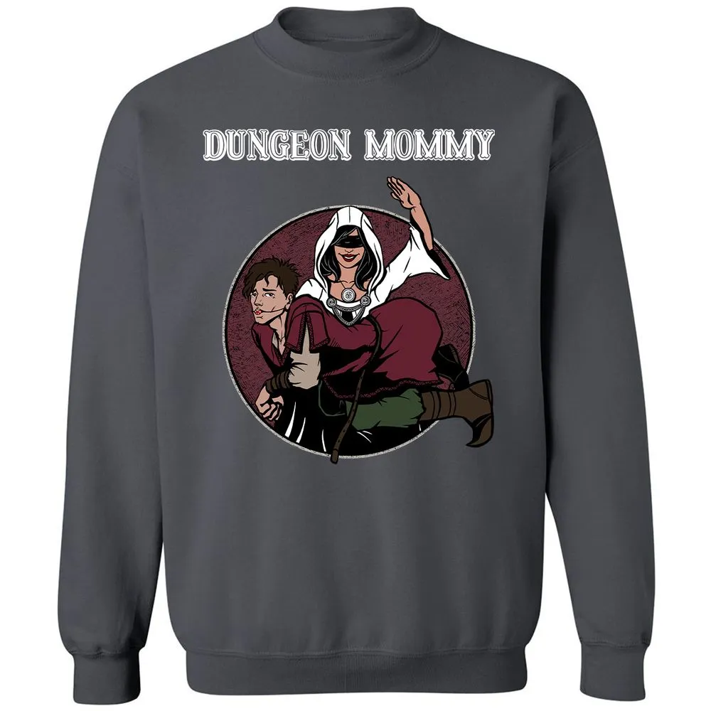 Dominant Dungeon Mommy Classic Unisex Sweatshirt - Charcoal - 7
