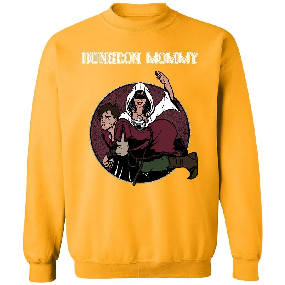 Dominant Dungeon Mommy Classic Unisex Sweatshirt - Gold - 11