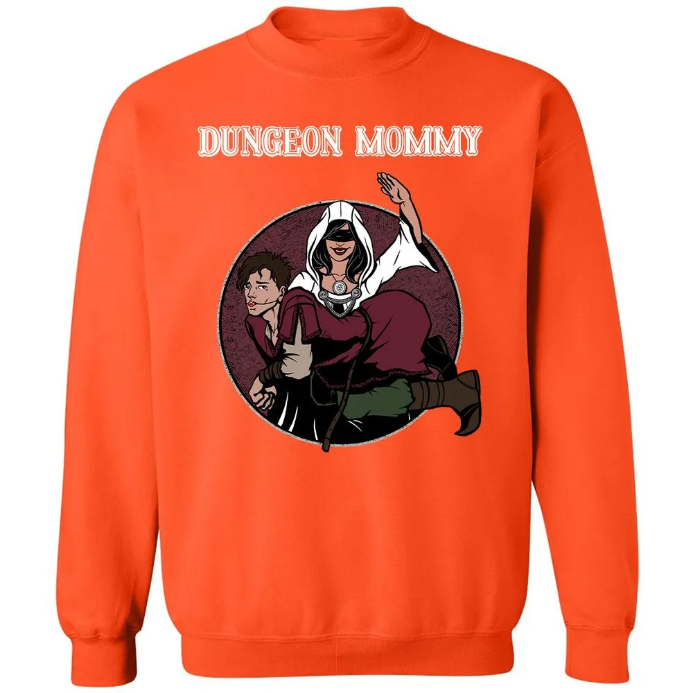 Dominant Dungeon Mommy Classic Unisex Sweatshirt - Orange - 10