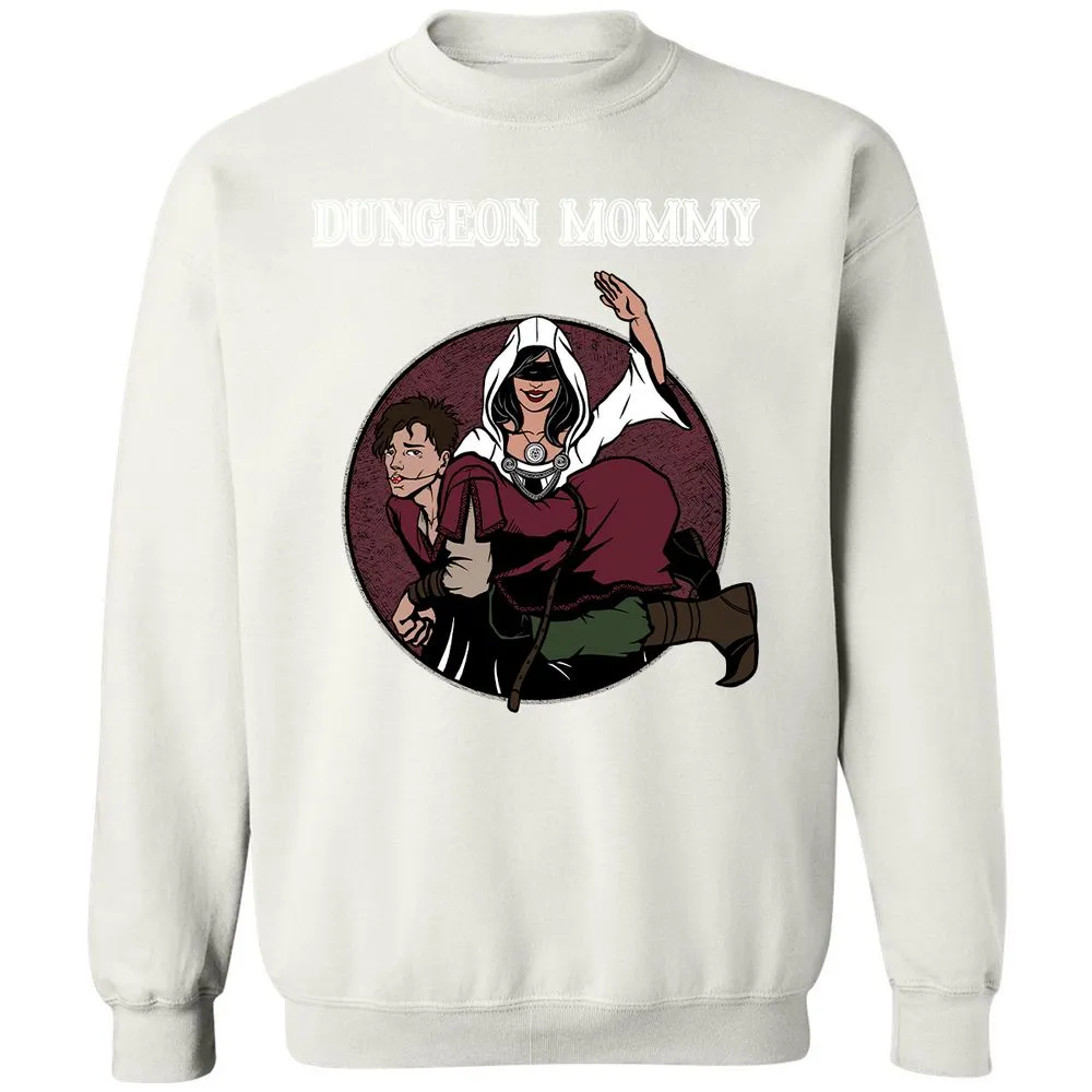 Dominant Dungeon Mommy Classic Unisex Sweatshirt - White - 12