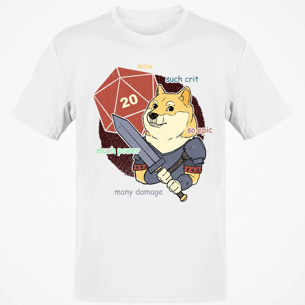 DnD Dogue Classic Unisex T-Shirt - White - 12