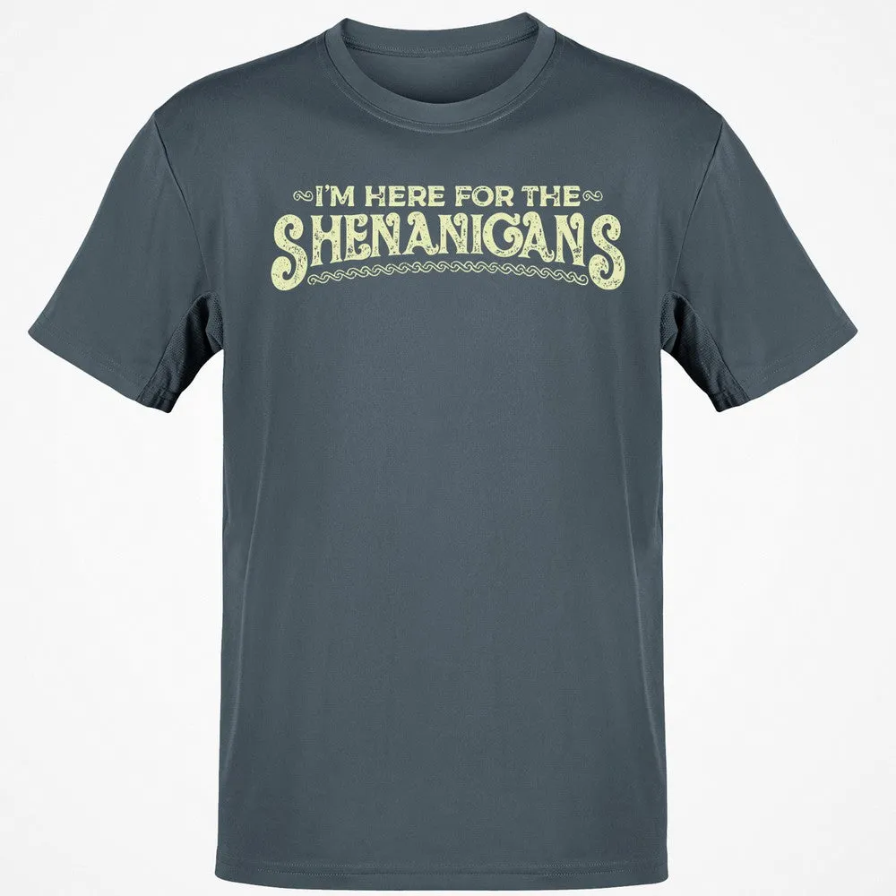 Here For The Shenanigans Classic Unisex T-Shirt - Charcoal - 3