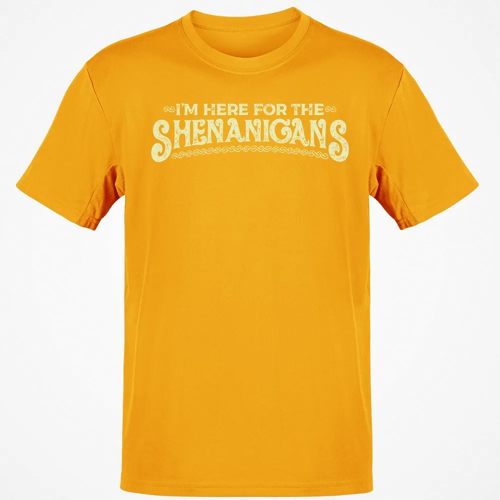 Here For The Shenanigans Classic Unisex T-Shirt - Gold - 4