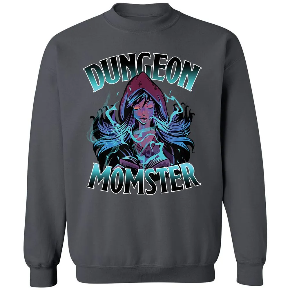Dungeon Momster Classic Unisex Sweatshirt - Charcoal - 7
