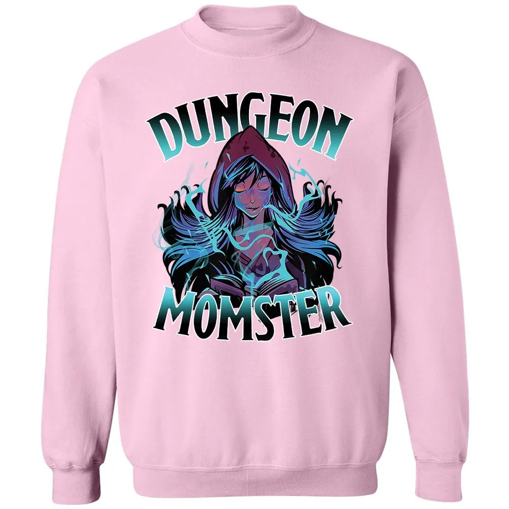 Dungeon Momster Classic Unisex Sweatshirt - Light Pink - 3