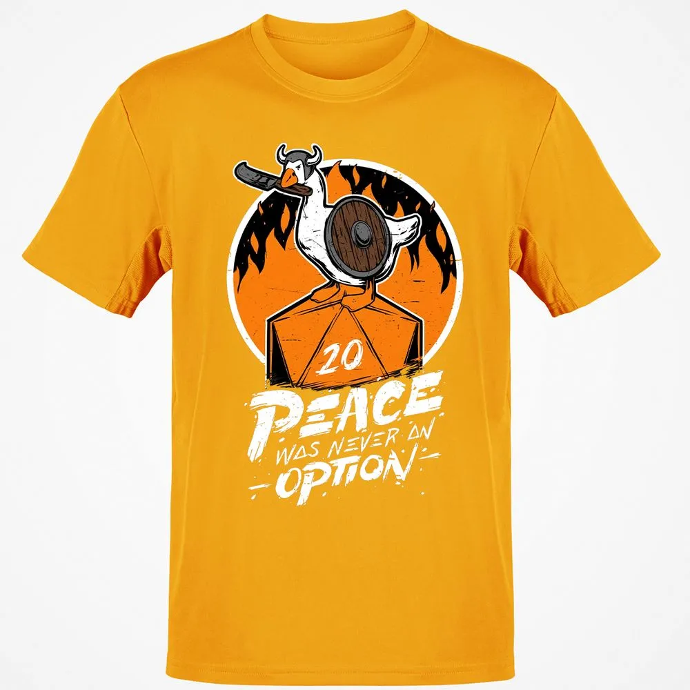 Peace Was Never An Option Classic Unisex T-Shirt - Gold - 4